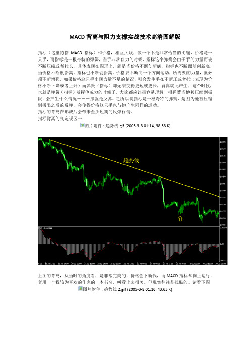 MACD背离与阻力支撑实战技术高清图解版