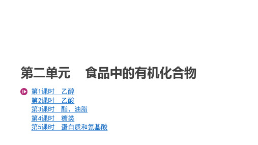 2020-2021学年苏教版必修2专题3第2单元食品中的有机化合物第1课时课件(41张)