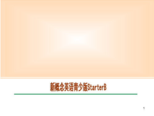 青少版新概念入门级B Unit5ppt课件