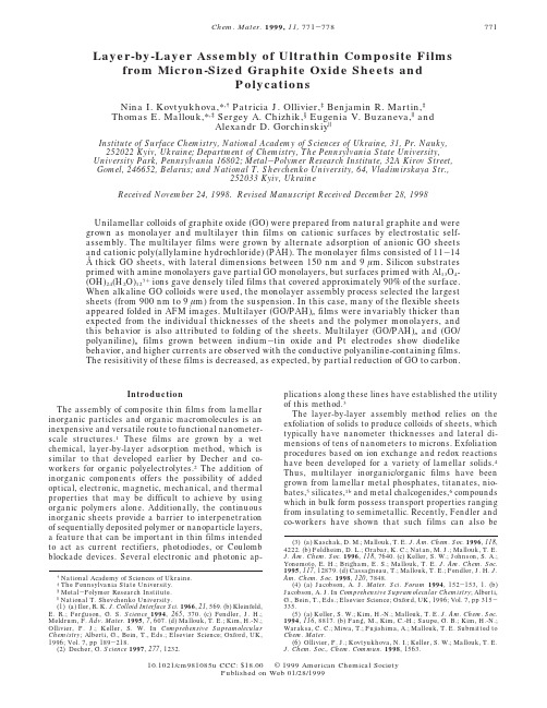 Layer-by-Layer Assembly of Ultrathin Composite Films