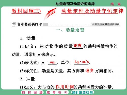 2018届二轮复习   动量定理及动量守恒定律  课件 (共31张)(全国通用)