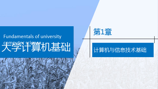 大学计算机基础——Windows 10+Office 2016 第1章 计算机与计算思维