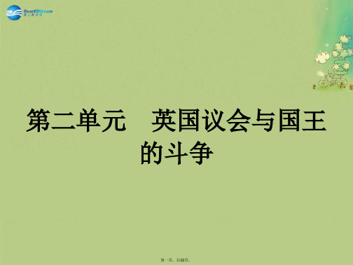 高中历史 21 英国议会与王权矛盾的激化课件 新人教版选修2