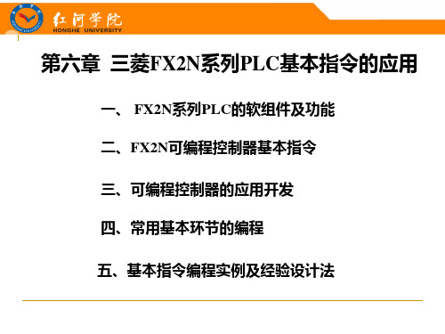 第六章  三菱FX2N系列PLC基本指令的应用