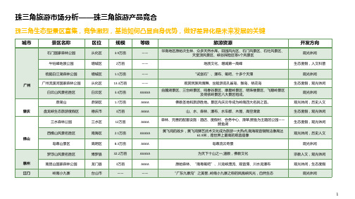 2020珠三角旅游市场分析含客群研究(最全)