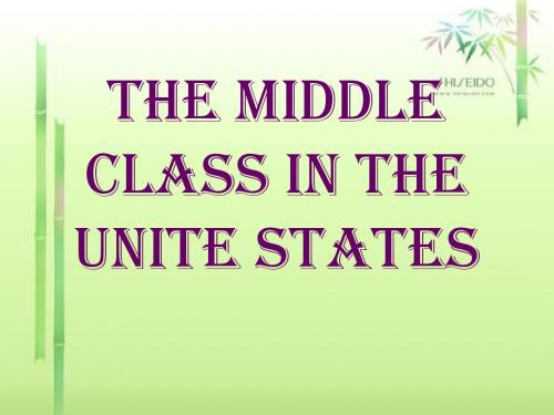 The middle class in the Unite States