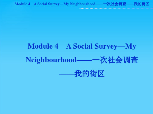 高考英语一轮总复习优化课件(山东专用)Module4(外研版必修1)