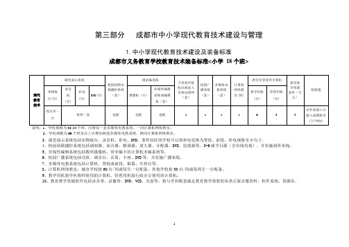 成都市中小学现代教育技术建设与管理