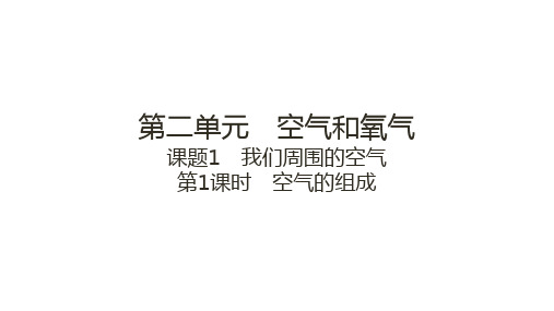 2.1我们周围的空气(空气的组成)课件---2024-2025学年九年级化学人教版(2024)上册