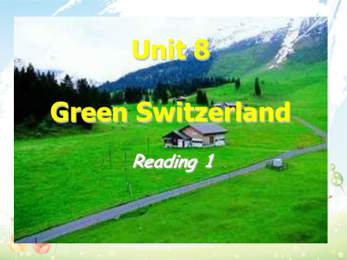 最新牛津译林版中学八年级英语下册 Unit 8 A green world Reading 1课件 (1)