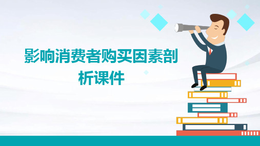 影响消费者购买因素剖析课件