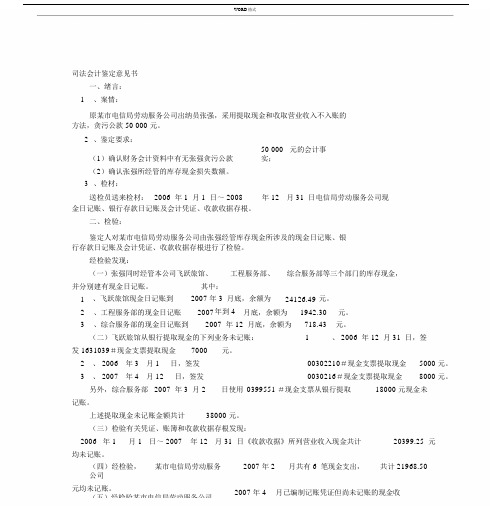 司法审计报告模板.doc