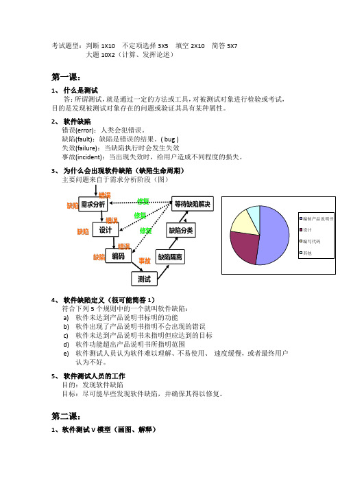 软件测试复习提纲