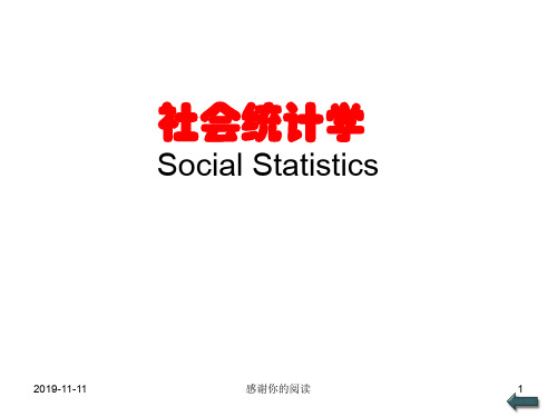 社会统计学Social Statistics.pptx