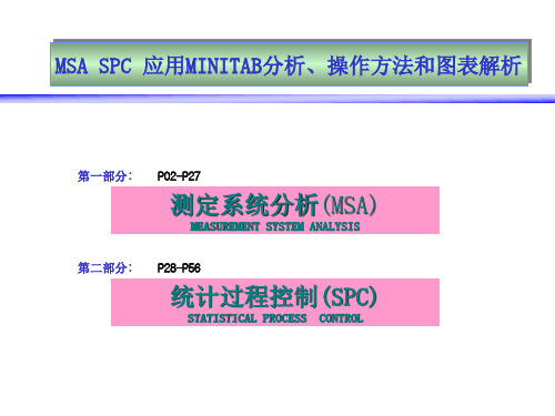 MSA_SPC_MINITAB使用方法