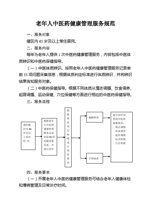 老年人中医药健康管理服务规范 (1)