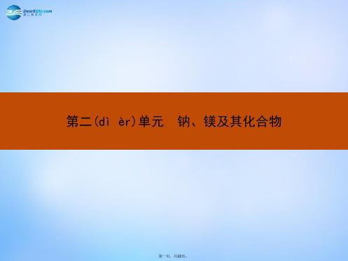 高中化学 专题二 第二单元 第一课时 金属钠的性质与应用课件 苏教版必修1