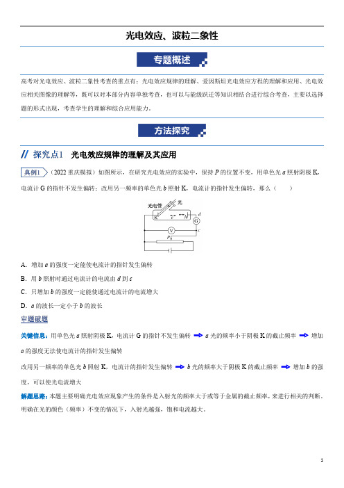 近代物理——光电效应、波粒二象性讲义