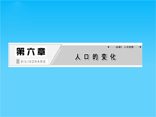 高考地理一轮复习 6.1 人口的数量变化和人口的合理容量课件