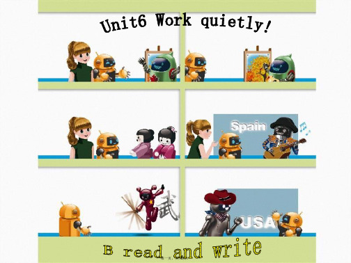 五年级英语下册Unit6《Workquietly》(PartB)课件2人教PEP版