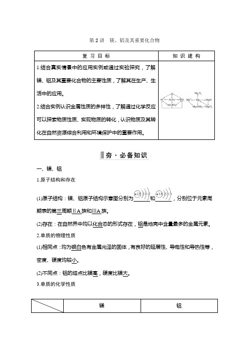 高三化学总复习 镁、铝及其重要化合物