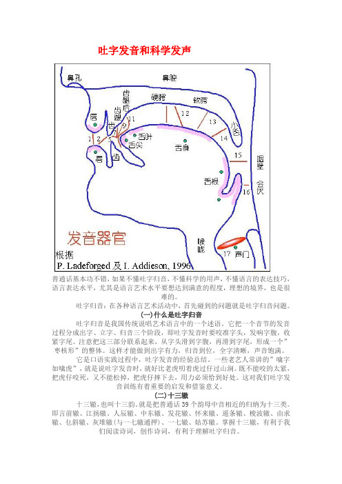 吐字发音