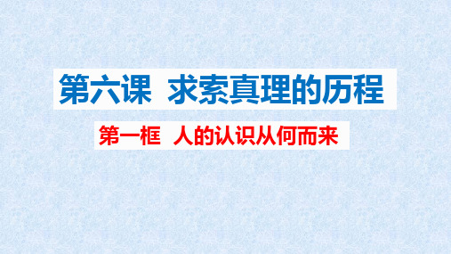 6.1 人的认识从何而来课件(2020年)