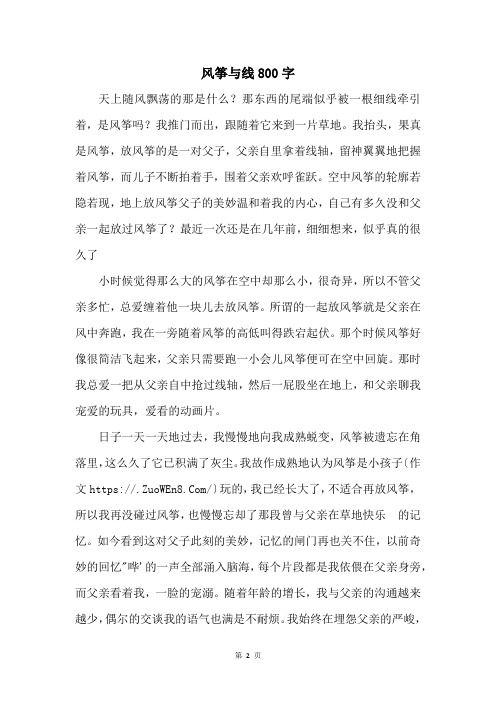 风筝与线800字_4