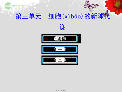 高中生物 1.3细胞的新陈代谢配套课件 中图版必修1 