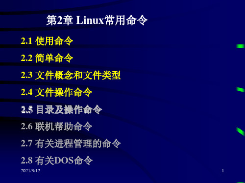 第2章-Linux常用命令PPT课件