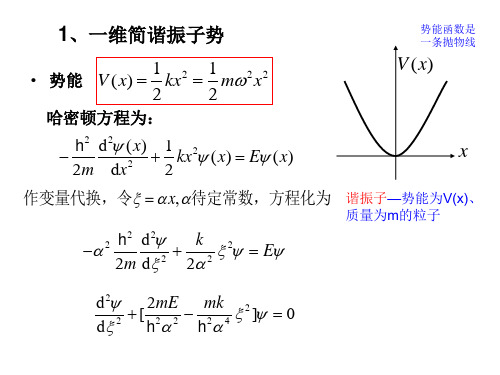 定态薛定谔方程解的算例