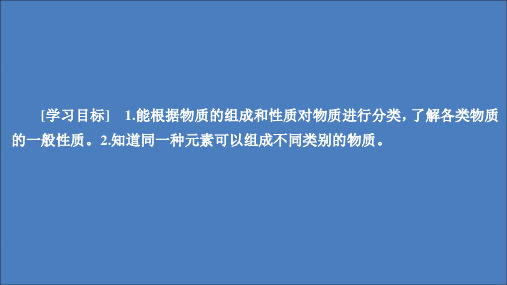 2020高中化学第2章元素与物质世界第1节元素与物质的分类(第1课时)课件鲁科版必修1