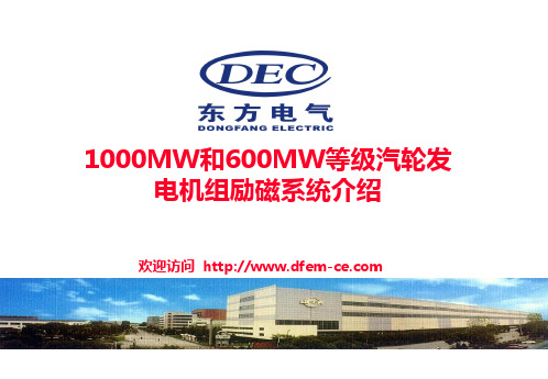 1000MW和 600MW励磁介绍