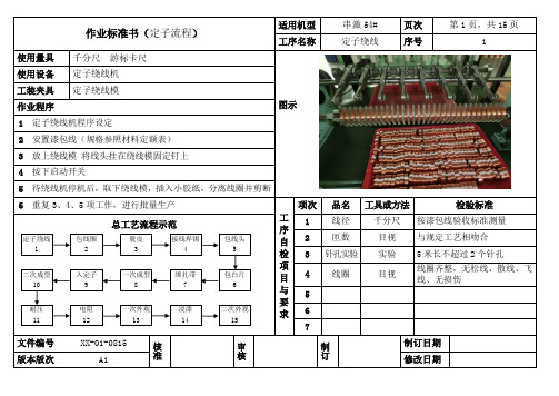 电机定子作业标准流程