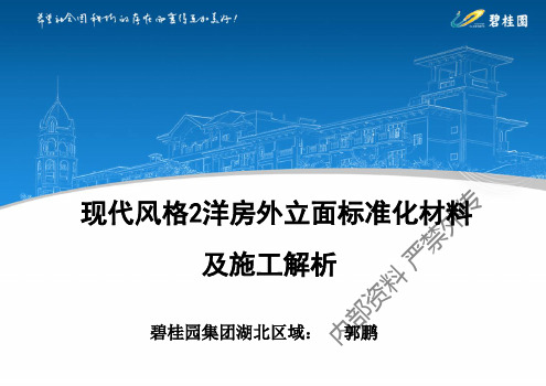 《洋房外立面标准化材料及施工解析》