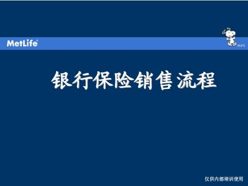 银行保险销售流程