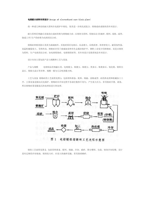 电熔耐火材料车间设计