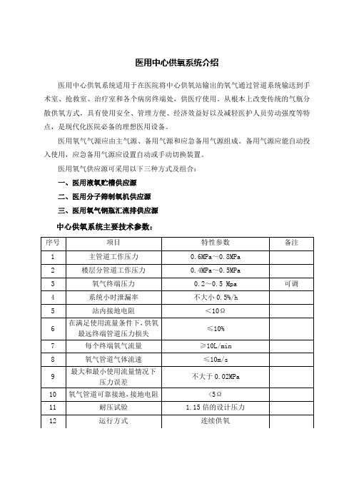 医用中心供氧系统介绍