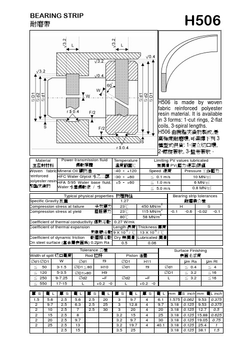 导向带(耐磨环) __ H506