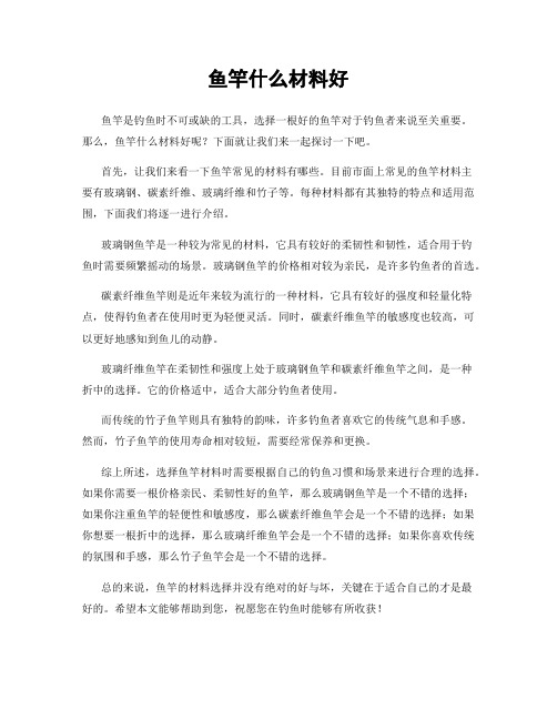 鱼竿什么材料好