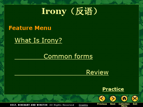 8 Irony反语