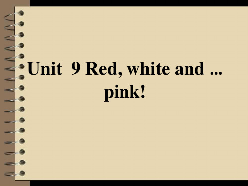 新概念英语青少版1A Unit 9 Red,white and pink