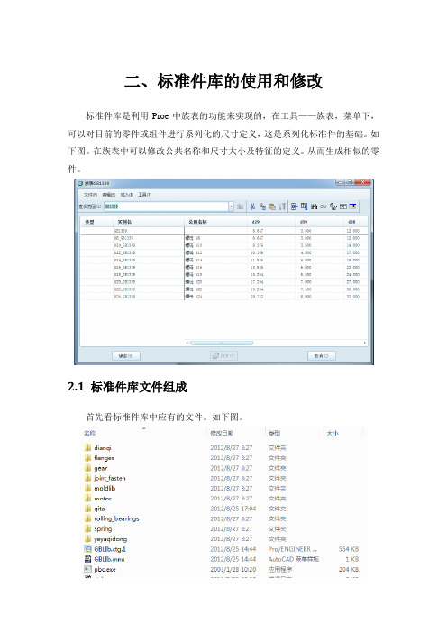 Proe标准件库的制作、导入方法