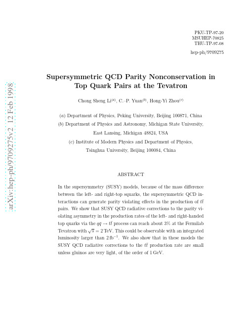 Supersymmetric QCD Parity Nonconservation in Top Quark Pairs at the Tevatron