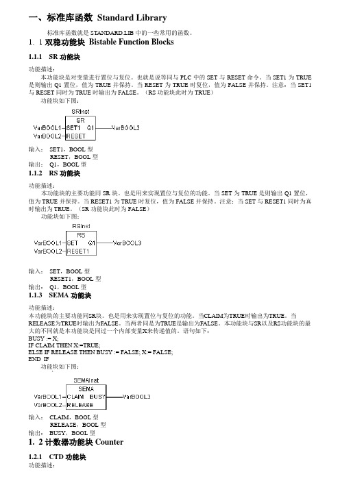 Codesys标准函数说明