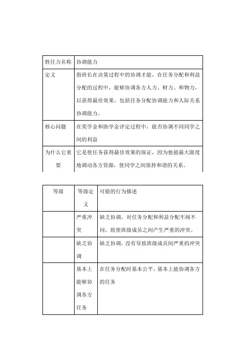 胜任力编码字典