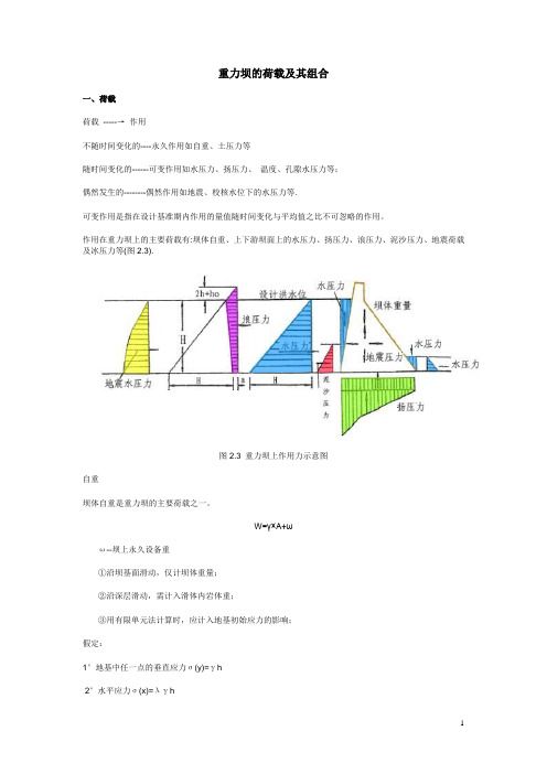 重力坝的荷载及其组合