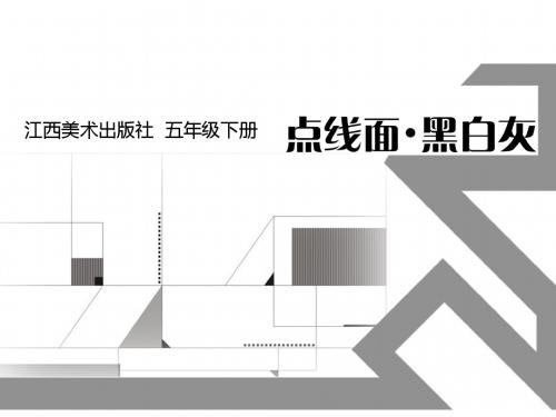 江西美术出版社赣美版小学美术五年级下册第十册《点线面黑白灰 》教学PPT课件  (3)