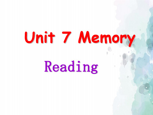 沪教牛津版-英语-八年级上-unit 7 Reading