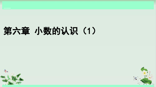 第六章 小数的认识(1)小学四年级下学期数学同步教学冀教版PPT课件